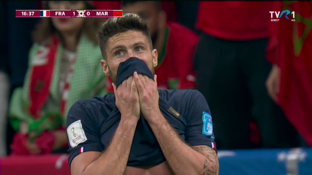 Nicio șansă nu le dă Olivier! Giroud, foarte aproape să speculeze o eroare din defensiva marocanilor_26