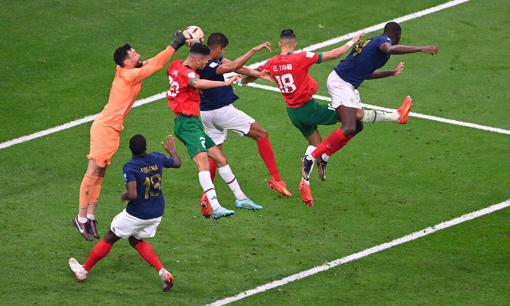 L'Equipe a numit cel mai bun jucător al Franței în semifinala cu Maroc. 