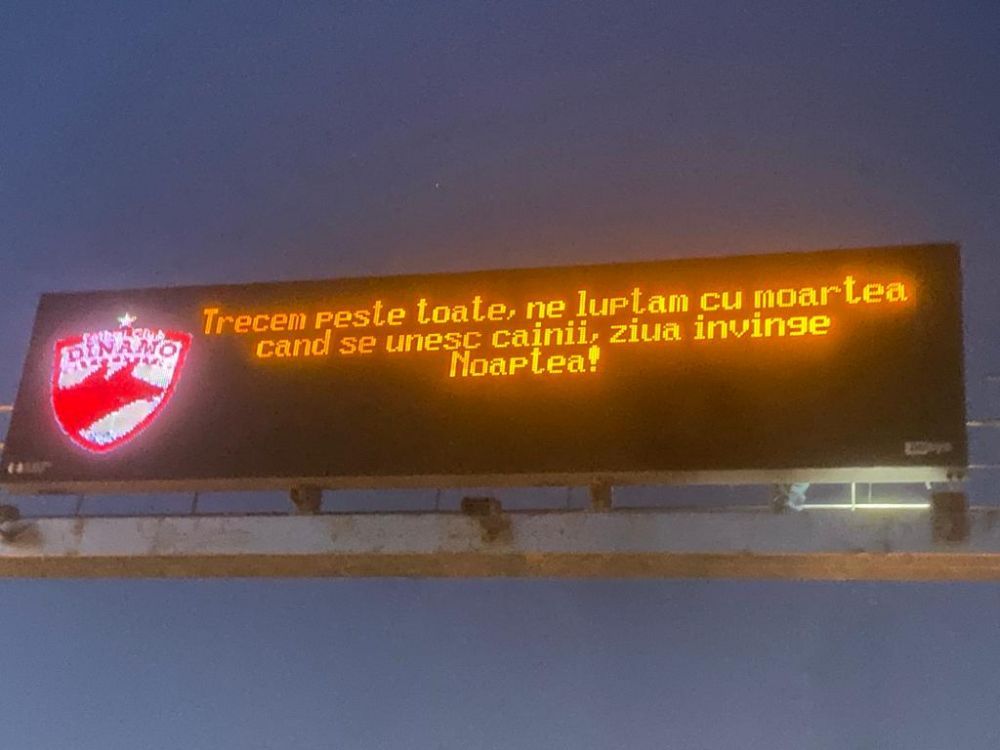 „Trebuie să rezistăm dacă vrem să existăm!” Mesaj pentru dinamoviști pe autostrada Pitești - București _1