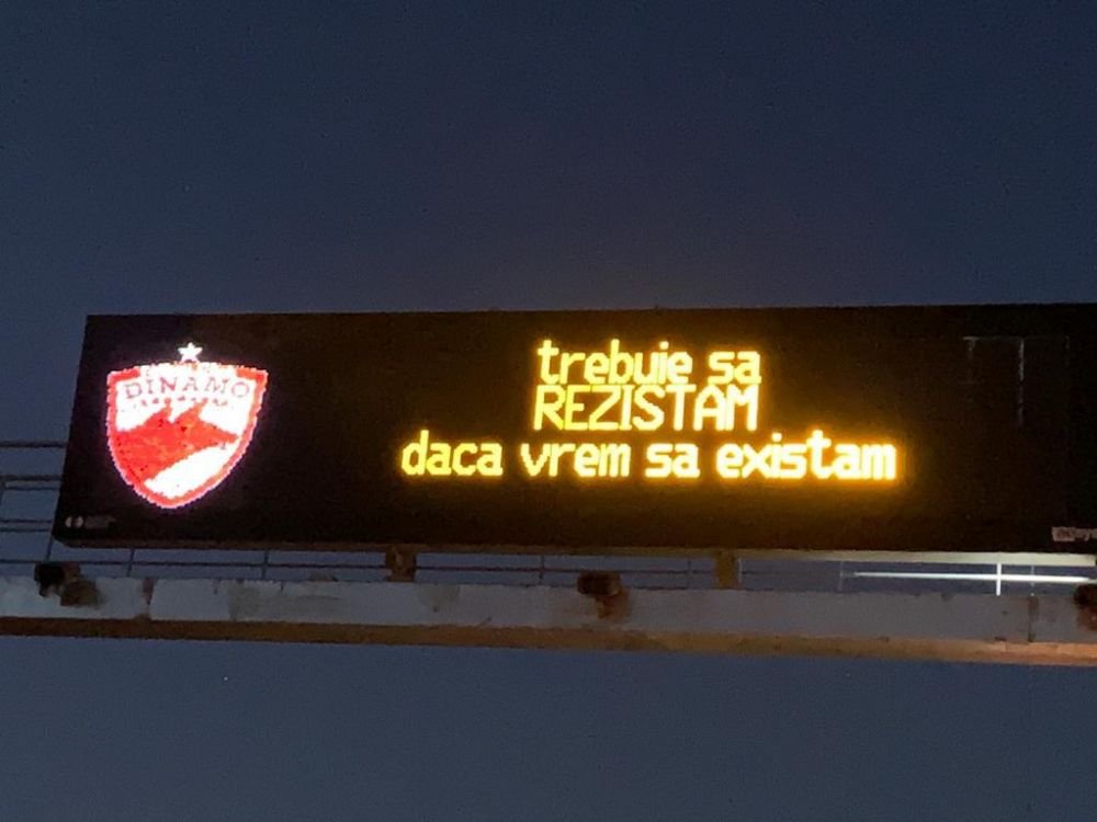 „Trebuie să rezistăm dacă vrem să existăm!” Mesaj pentru dinamoviști pe autostrada Pitești - București _2