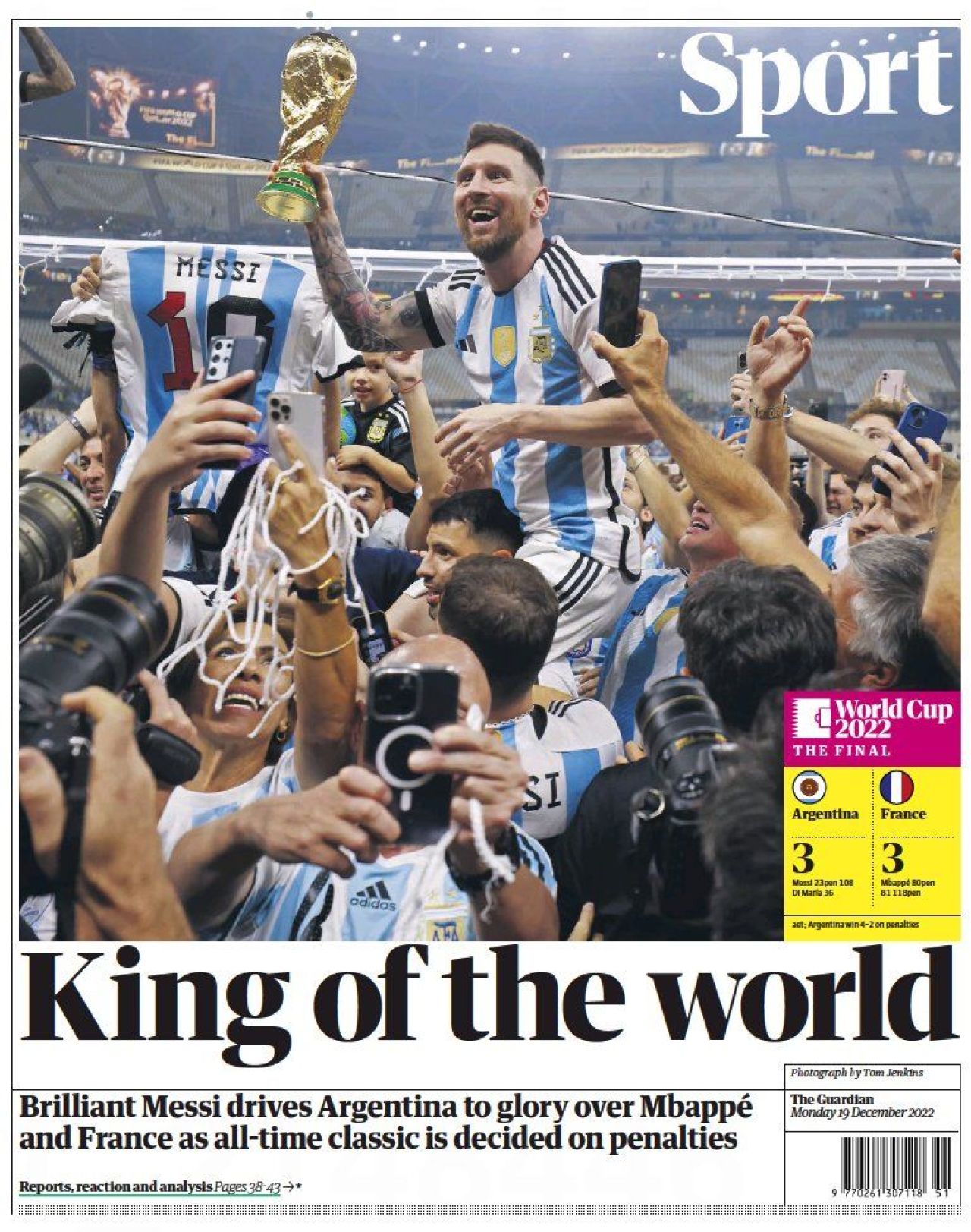 Leo Messi, pe prima pagină a ziarelor lumii: