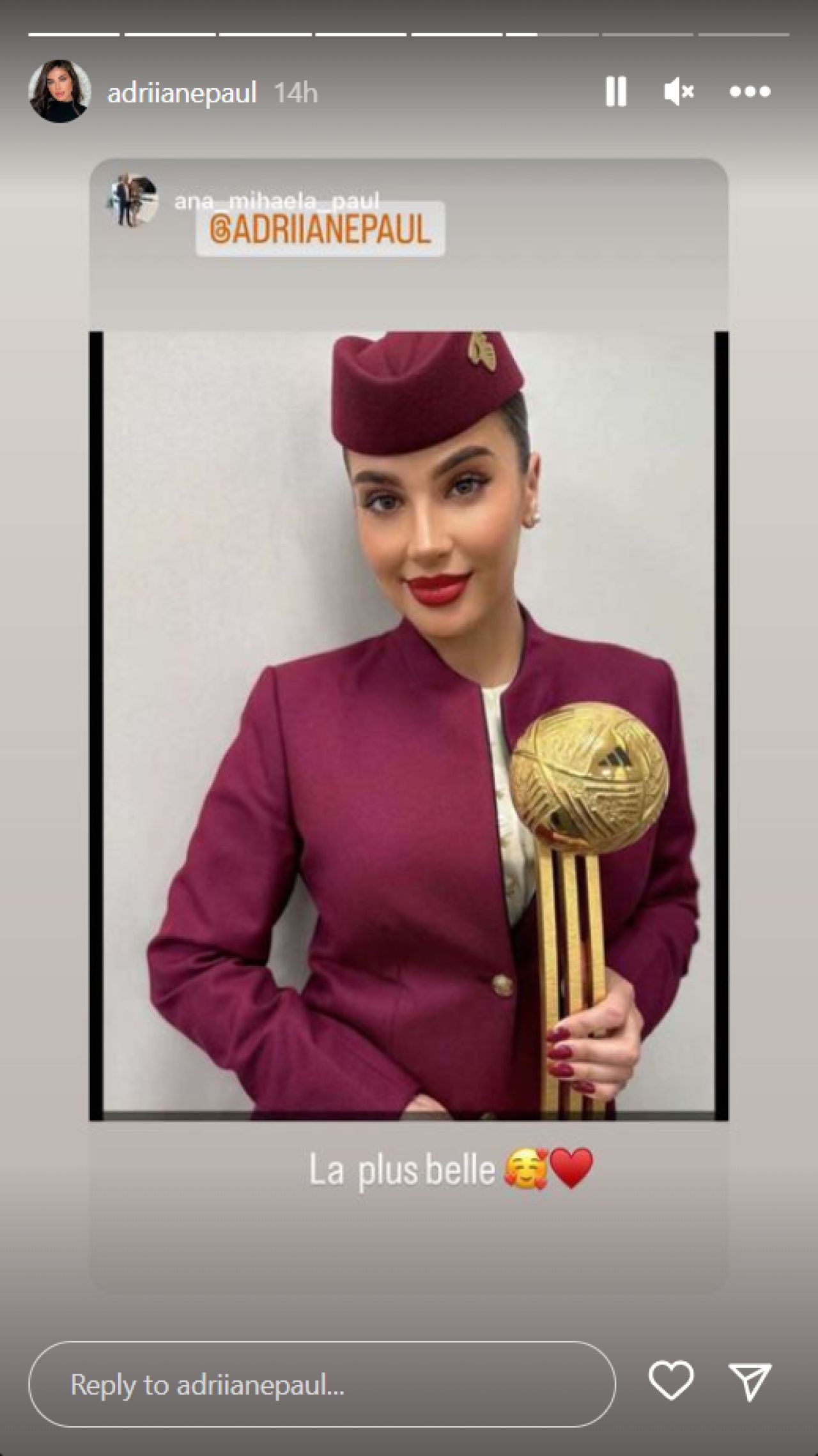 România a fost reprezentată la Campionatul Mondial din Qatar! Frumoasa brunetă care a împărțit scena cu Lionel Messi _49