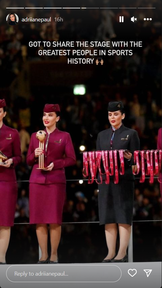 România a fost reprezentată la Campionatul Mondial din Qatar! Frumoasa brunetă care a împărțit scena cu Lionel Messi _50