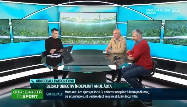 Gigi Becali, la Ora Exactă &icirc;n Sport (21/12/2022) - partea a doua