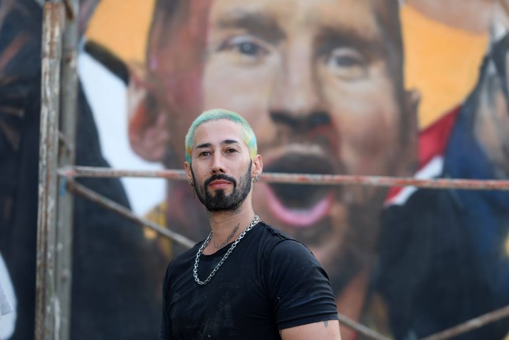 Imagini spectaculoase din Buenos Aires! A apărut prima pictură murală a lui Leo Messi cu Cupa Mondială _4