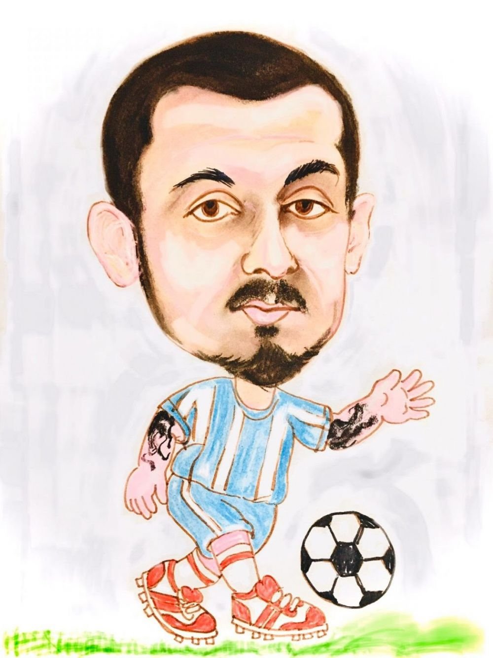 Artă! Caricaturistul Gogu Neagoe, lucrări fantastice cu Diego Maradona și Gică Hagi_31