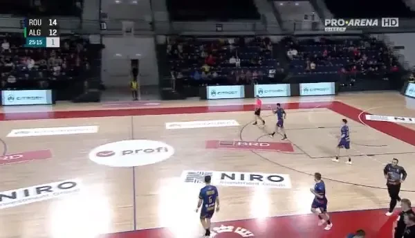 Rom&acirc;nia - Algeria (sf&acirc;rșitul primei reprize)