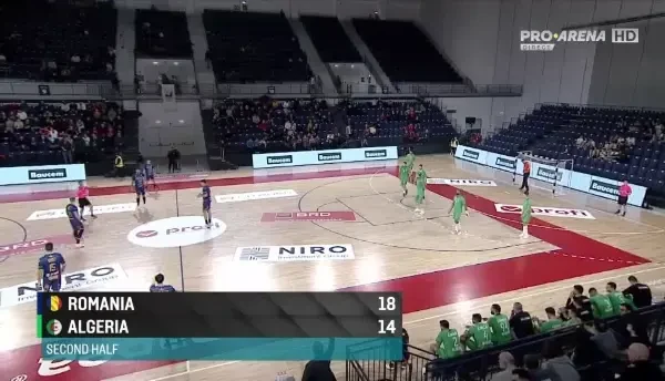 Rom&acirc;nia - Algeria (&icirc;nceputul din repriza secundă)