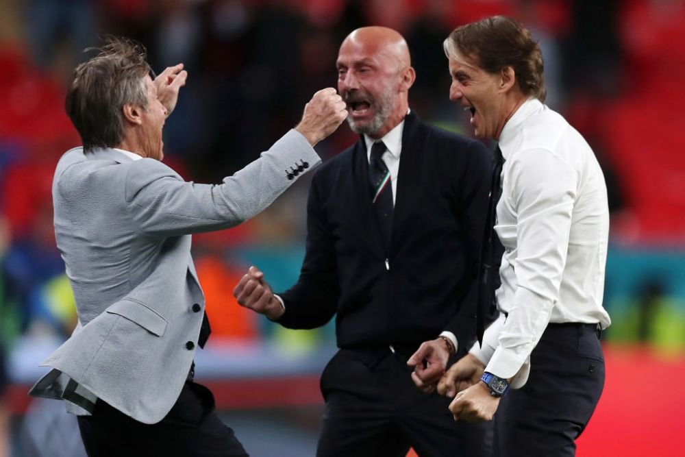 Fotografia postată de Walter Zenga după moartea lui Gianluca Vialli: 