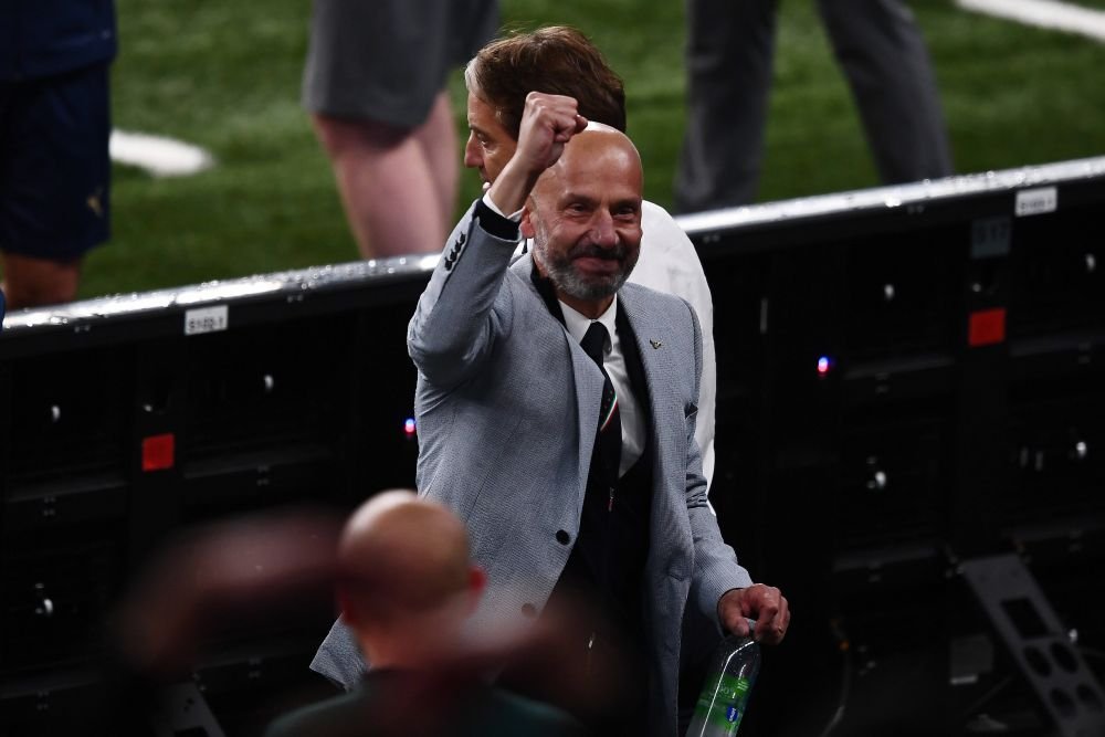 Fotografia postată de Walter Zenga după moartea lui Gianluca Vialli: 