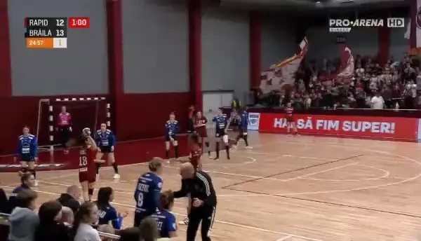 Rapid - Dunărea Brăila | Finalul primei reprize