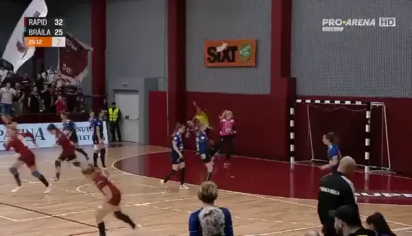 Rapid - Dunărea Brăila 37-29 (16-16). Meciul a fost LIVE pe Pro Arena și VOYO