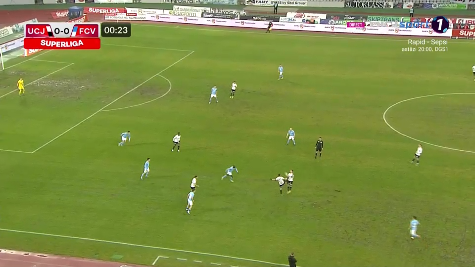 'U' Cluj - FC Voluntari 2-1  | Victorie pentru echipa lui Ovidiu Sabău, obținută în ultimele minute de joc_2