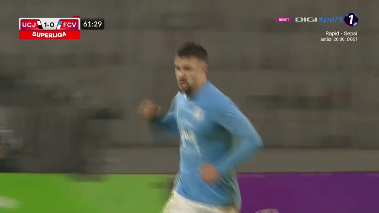 'U' Cluj - FC Voluntari 2-1 | Victorie pentru echipa lui Ovidiu Sabău, obținută în ultimele minute de joc_7