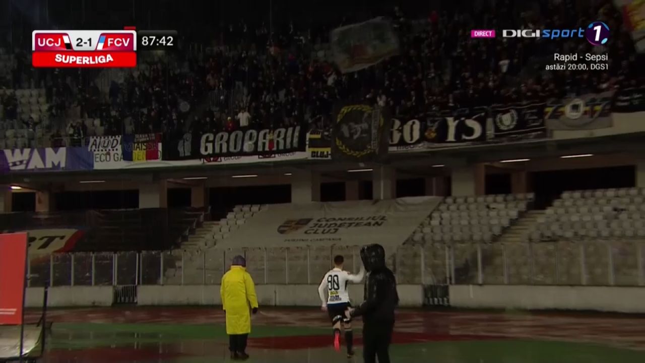 'U' Cluj - FC Voluntari 2-1 | Victorie pentru echipa lui Ovidiu Sabău, obținută în ultimele minute de joc_8
