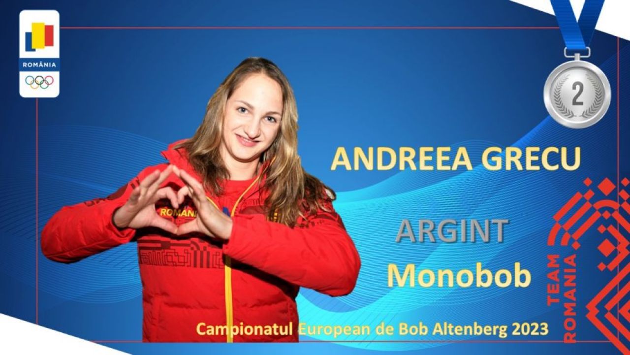 Andreea Grecu a devenit vicecampioană europeană la bob! Prima medalie pentru România la CE din Germania_1
