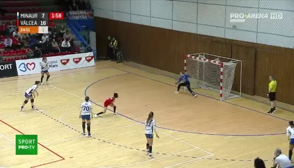 Minaur - Râmnicu Vâlcea (sfârșitul primei reprize)