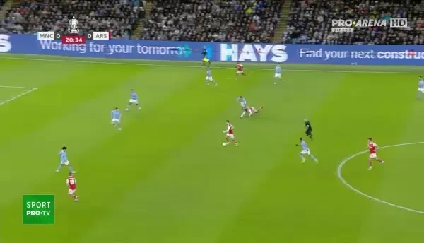 Manchester City - Arsenal: ocazie Leandro Trossard (minutul 21)