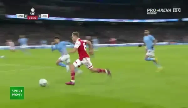 Manchester City - Arsenal: ocazie Eddie Nketiah (minutul 34)