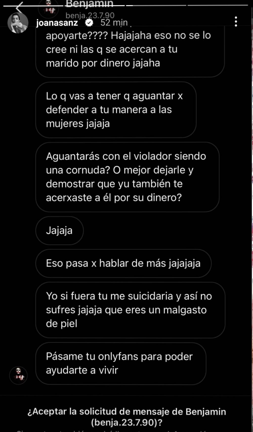 „Sari din barcă, șobolan nenorocit ce ești! Te-au scos din prostituție”/„Complicea violatorului!” Mesaje șocante primite de soția lui Dani Alves _17