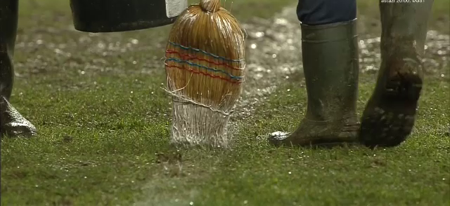România, 2023! Imagini de pe OZN: terenul din Ploiești, vopsit cu o mătură la pauza meciului _9