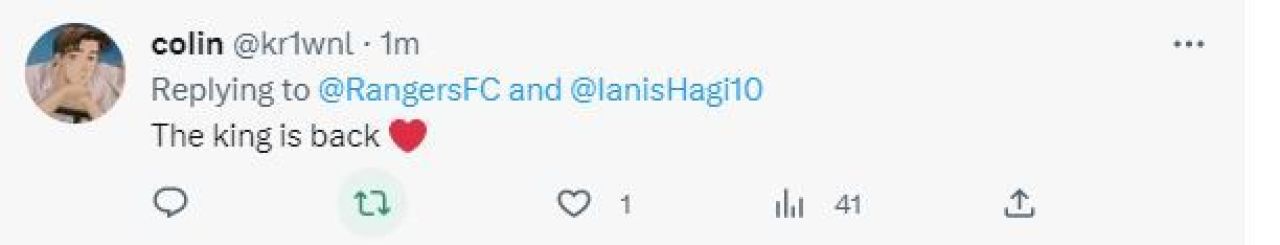 „Regele s-a întors!” Ianis Hagi, înapoi pe teren la un an de la accidentare! Cum au reacționat fanii lui Rangers _10