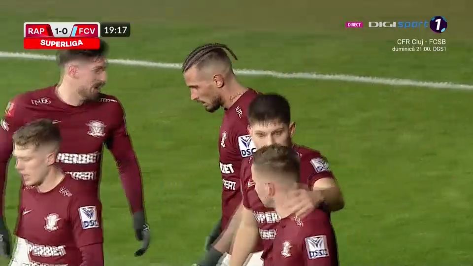 Rapid - FC Voluntari 4-1! Victorie clară a giuleștenilor. Dugandzic urcă pe primul loc în clasamentul golgheterilor _3