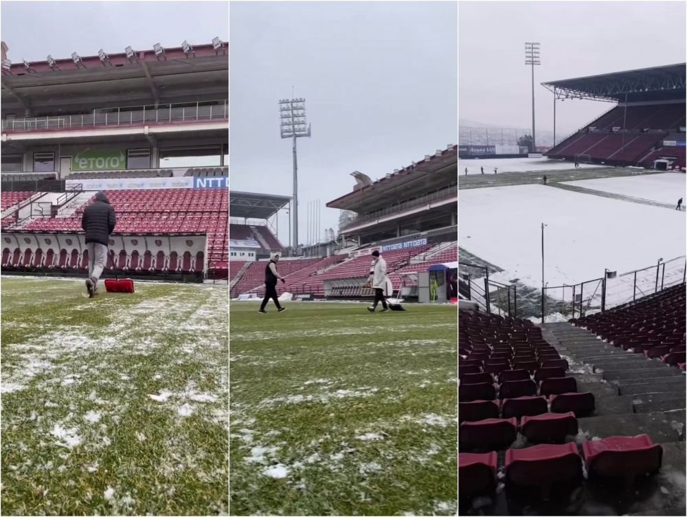 Emoții înaintea derby-ului din Gruia! Gazdele, îngrijorate de starea gazonului: „A început să ningă ca în Frații Grimm!”_14