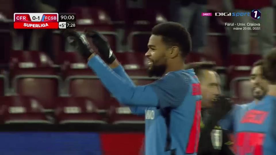 CFR Cluj - FCSB 0-1! Edjouma l-a 'ascultat' pe Mihai Stoica și a marcat golul victoriei în derby _20