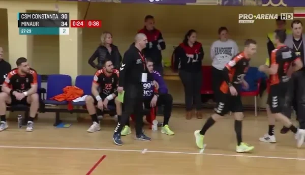 CSM Constanța - Minaur Baia Mare, ultimele trei minute ale meciului