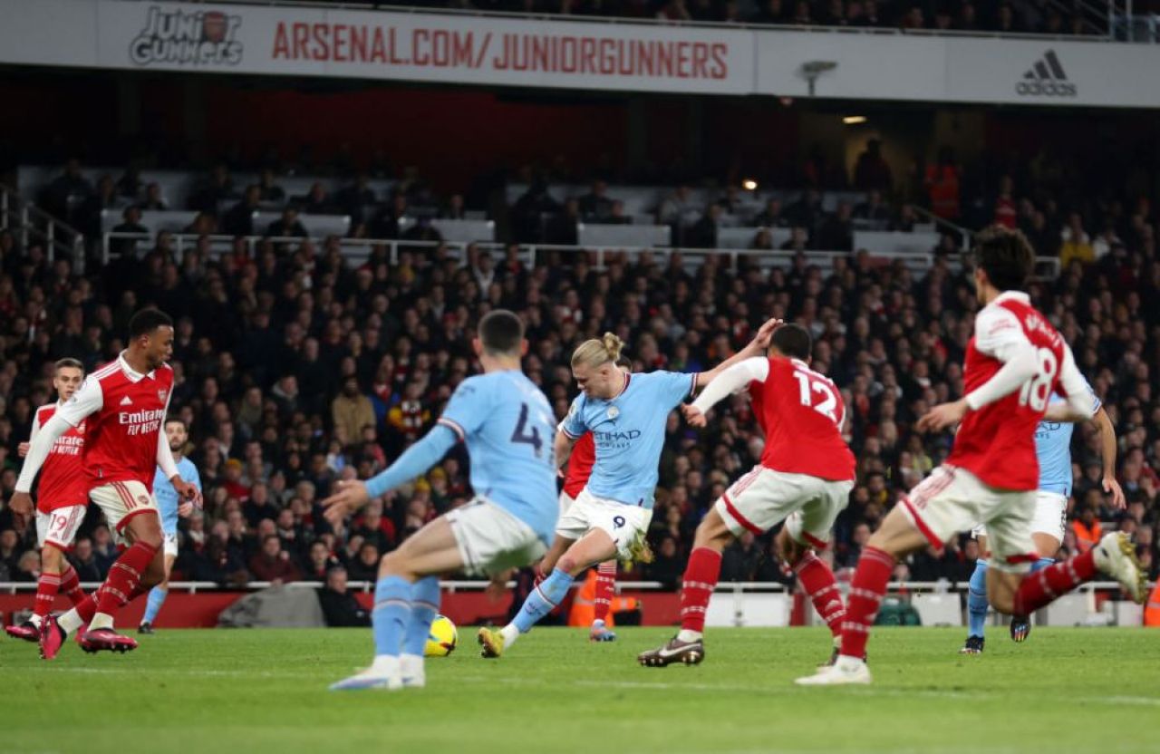 Cifre ireale pentru Erling Haaland la primul sezon în Premier League! Ce a spus după golul înscris cu Arsenal: „Au trecut deja minute bune de la gol!” _7