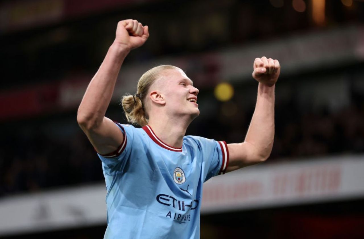 Cifre ireale pentru Erling Haaland la primul sezon în Premier League! Ce a spus după golul înscris cu Arsenal: „Au trecut deja minute bune de la gol!” _8