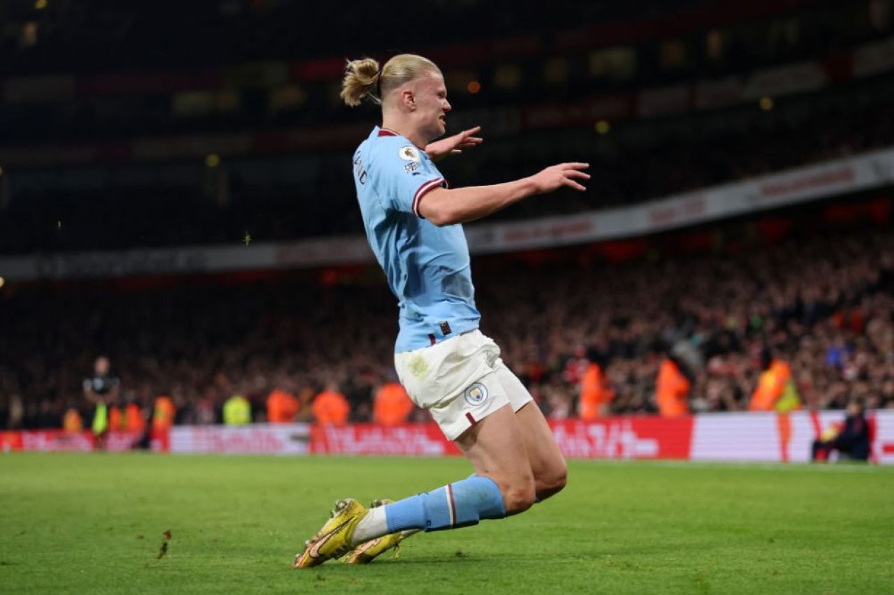 Cifre ireale pentru Erling Haaland la primul sezon în Premier League! Ce a spus după golul înscris cu Arsenal: „Au trecut deja minute bune de la gol!” _9