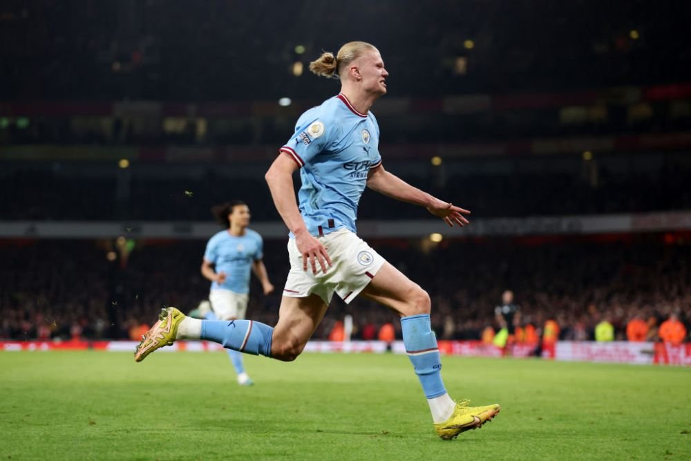 Cifre ireale pentru Erling Haaland la primul sezon în Premier League! Ce a spus după golul înscris cu Arsenal: „Au trecut deja minute bune de la gol!” _10