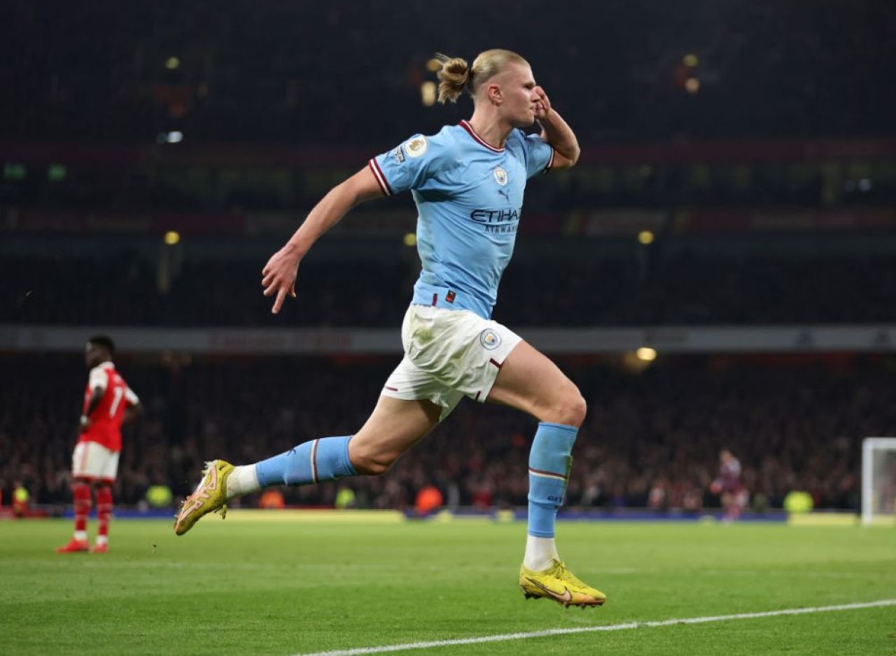 Cifre ireale pentru Erling Haaland la primul sezon în Premier League! Ce a spus după golul înscris cu Arsenal: „Au trecut deja minute bune de la gol!” _14