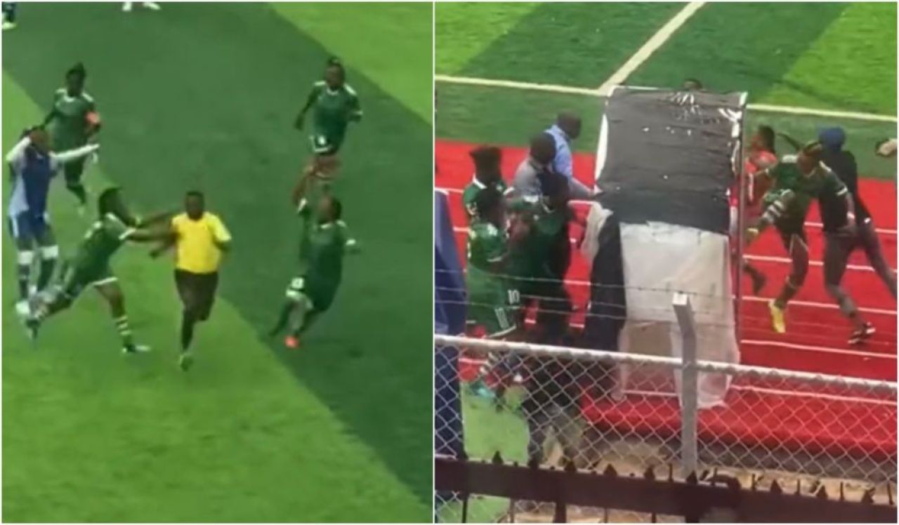Ce faceți, fetelor? Clipul venit direct din Epoca de Piatră: arbitru snopit că n-a dat penalty la 5-1 pentru adversare_1