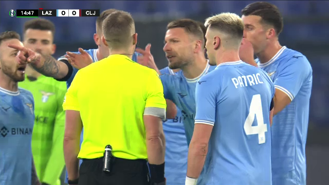 Reacția presei din Italia, după ce Lazio a rămas în 10 contra lui CFR Cluj încă din minutul 15_3