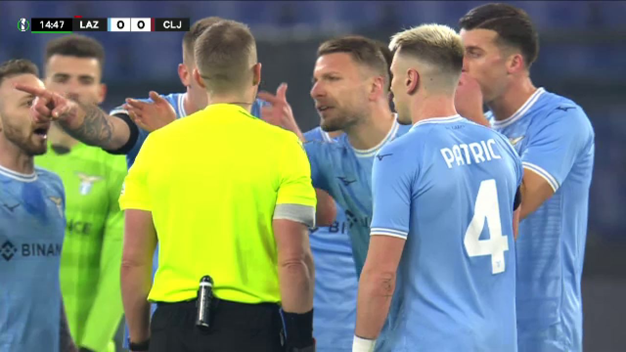 Reacția presei din Italia, după ce Lazio a rămas în 10 contra lui CFR Cluj încă din minutul 15_3