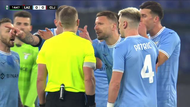 Reacția presei din Italia, după ce Lazio a rămas în 10 contra lui CFR Cluj încă din minutul 15_3