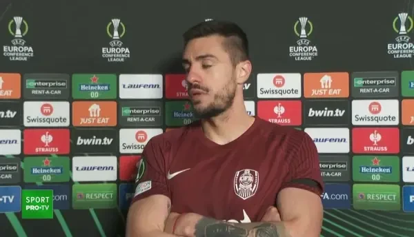Lazio - CFR Cluj: reacția lui Andrei Burcă