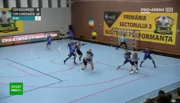 Cinci minute tensionate pentru CSM București &icirc;n meciul de pe Pro Arena VOYO cu CSM Constanța