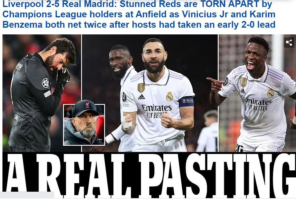 „Realul lui Ancelotti nu moare niciodată!” / „Sfâșiați de câștigătorii Champions Legaue!” Ce scrie presa internațională după șocul de pe Anfield _2