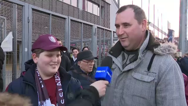 Fanii maghiari ai lui Lazio, prezenți la meciul cu CFR: 