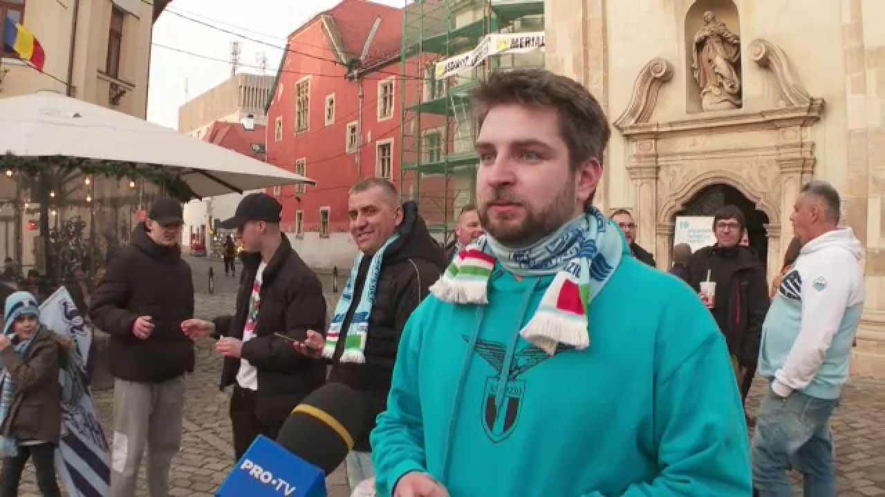 Fanii maghiari ai lui Lazio, prezenți la meciul cu CFR: