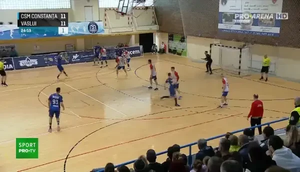 CSM Constanța o &icirc;ntoarce pe CSM Vaslui &icirc;n prima repriză după un start mai slab (Pro Arena VOYO)