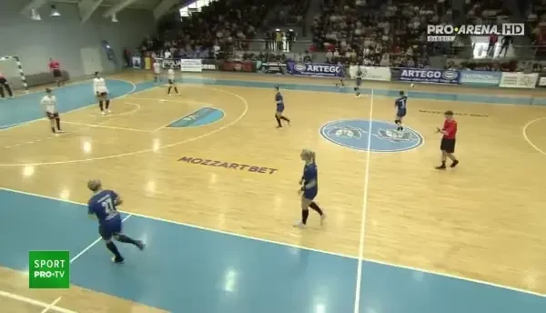 CSM Târgu Jiu - Rapid, primele trei minute ale reprizei secunde