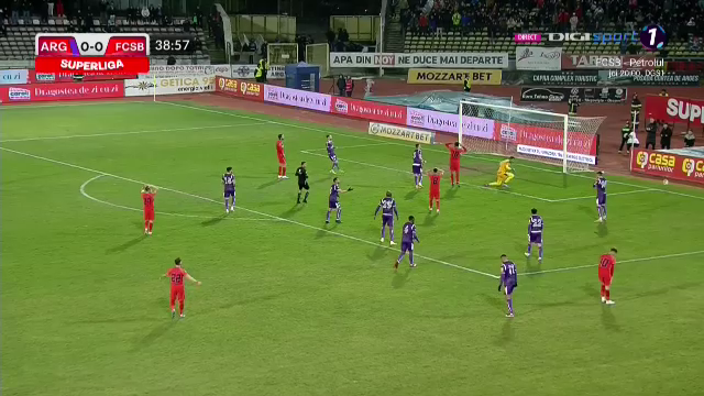 Faza care l-a enervat pe Becali?! Edjouma a fost schimbat la pauză, după o ratare uriașă în FC Argeș - FCSB_2