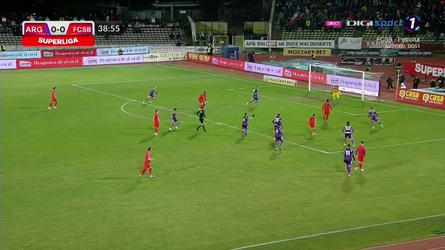 Faza care l-a enervat pe Becali?! Edjouma a fost schimbat la pauză, după o ratare uriașă în FC Argeș - FCSB_7