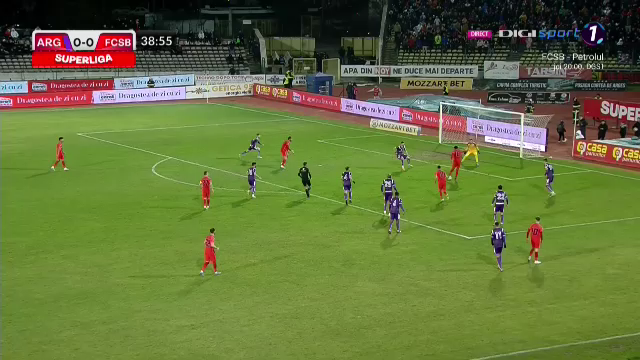 Faza care l-a enervat pe Becali?! Edjouma a fost schimbat la pauză, după o ratare uriașă în FC Argeș - FCSB_9