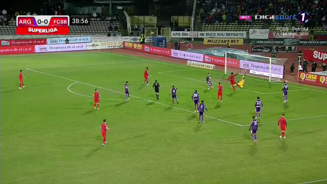 Faza care l-a enervat pe Becali?! Edjouma a fost schimbat la pauză, după o ratare uriașă în FC Argeș - FCSB_11